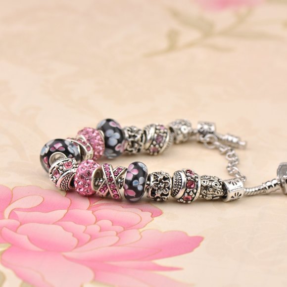 🆕 Sterling Silver Charm Bracelet Surprise - Picture 2 of 7